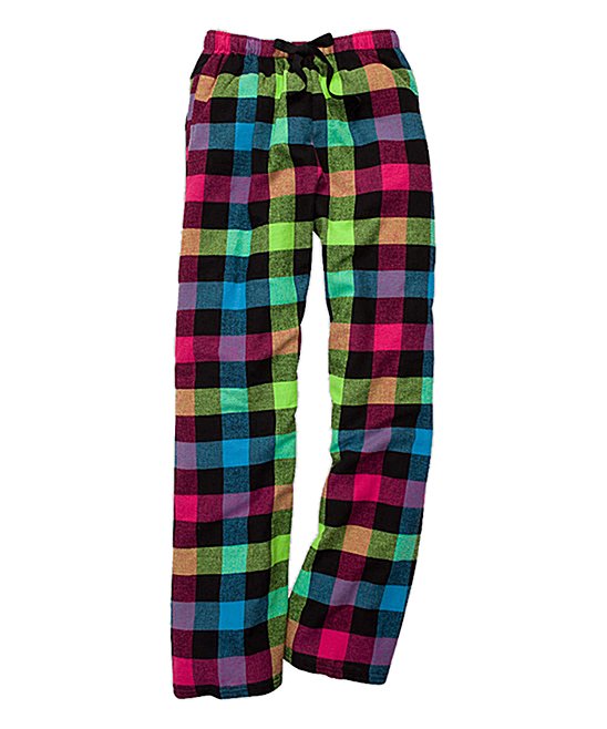 Neon Buffalo Plaid – Style Circle Embroidery - Main Image